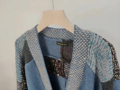 RM Patchwork Long Cardigan