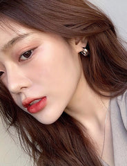 RM Silver Chunky Hoop Earrings