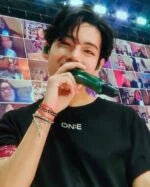 Taehyung Red Black Beaded Bracelet Set