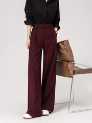 Rose Pleated Suit Pants