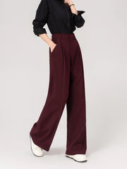 Rose Pleated Suit Pants