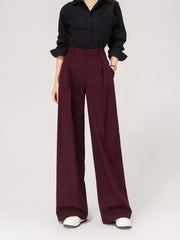 Rose Pleated Suit Pants