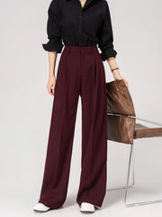 Rose Pleated Suit Pants