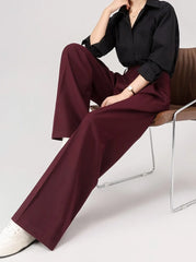Rose Pleated Suit Pants