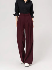 Rose Pleated Suit Pants