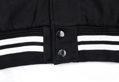 White Lined Baseball Jacket