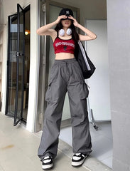 Ruka Grey Drawstring Pants