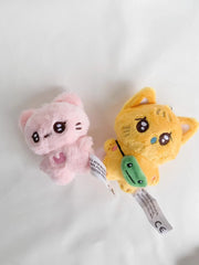 NewJeans Danielle Inspired Black & White Cat Doll Keychain