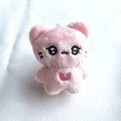 NewJeans Danielle Inspired Black & White Cat Doll Keychain