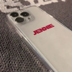 Jennie “J-Jennie” Korean Minimal Letter Phone Case