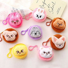 SKZoo™ Mini Plush Coin Bag Yellow Chicken Puppy Earphone Storage Bag