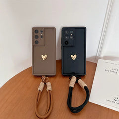 Gold Heart Galaxy Case & Strap