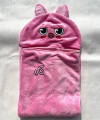 SKZoo™ Hooded Flannel Blanket Cartoon Cape Shawl