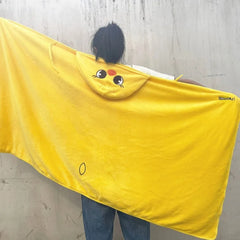 SKZoo™ Hooded Flannel Blanket Cartoon Cape Shawl