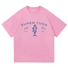SuperTuna™ Retro Kawaii Cotton T-Shirt Harajuku Style