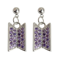 CrystalVibe™ Purple Silver Zircon Pendant Necklace