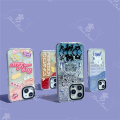 Black Swan Quicksand Glitter Case