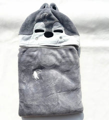 SKZoo™ Hooded Flannel Blanket Cartoon Cape Shawl