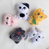 NewJeans Danielle Inspired Black & White Cat Doll Keychain