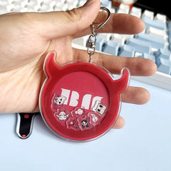 BABYMONSTER Cartoon Acrylic Pendant Keychain