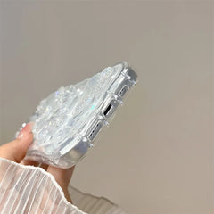 Pearl Butterfly Glitter Case