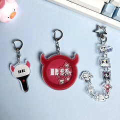 BABYMONSTER Cartoon Acrylic Pendant Keychain