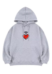 Seungmin Heart Print Hoodie