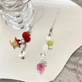 Strawberry Green Hat Phone Chain