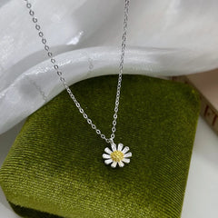 Jimin Silver Daisy Chain Necklace