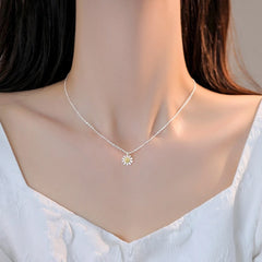 Jimin Silver Daisy Chain Necklace