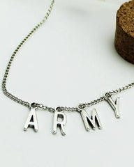 Jimin Silver ChimChim “ARMY” Necklace