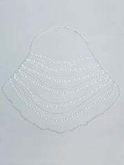 Jimin Silver Multi-Layer Body Chain