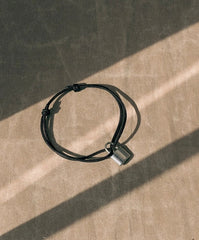 Taehyung Silver Padlock Adjustable Bracelet