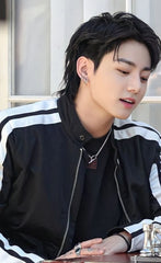 Jungkook Silver Toggle Chain Necklace