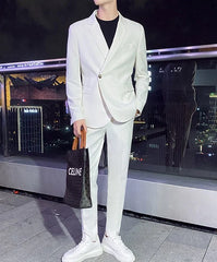 Soobin Asymmetrical Suit Jacket