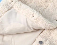 Sunghoon Sand Button-Up Fleece Jacket