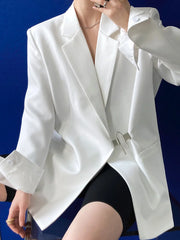 Taehyung Asymmetric Padlock Suit Jacket