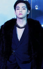 Taehyung Asymmetric Padlock Suit Jacket
