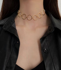 Taehyung Silver Round-Link Necklace
