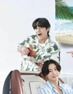 Taehyung Ivory Floral Button-Up Shirt