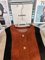 Taehyung Mocha Mohair Blend Cardigan