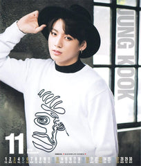Jungkook Ivory Abstract Face Sweatshirt
