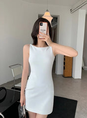 Haerin Ivory Casual A-Line Dress