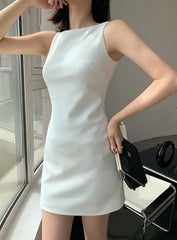 Haerin Ivory Casual A-Line Dress