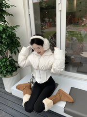 Jisoo Corset Puffer Jacket