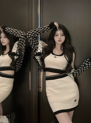 Giselle Cross Knit Top