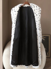 Giselle Dalmatian Pattern Long Coat