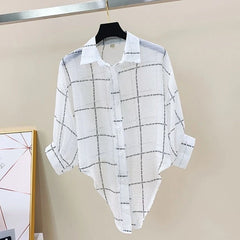 Hyunjin Grid Text Shirt
