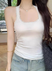 Chaewon Lace Lined Tank Top