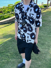 Taehyung Ivory Large Floral Shirt